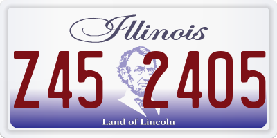 IL license plate Z452405