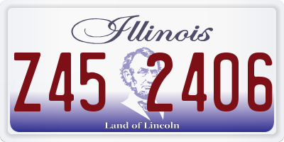 IL license plate Z452406