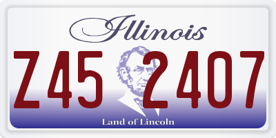 IL license plate Z452407