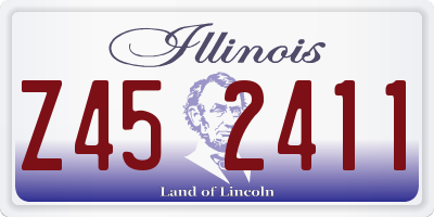 IL license plate Z452411