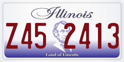 IL license plate Z452413