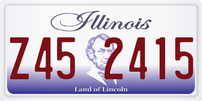 IL license plate Z452415