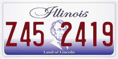 IL license plate Z452419