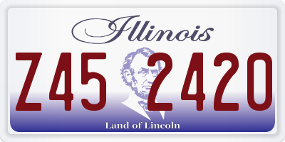 IL license plate Z452420