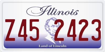 IL license plate Z452423