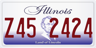 IL license plate Z452424