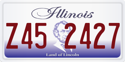 IL license plate Z452427