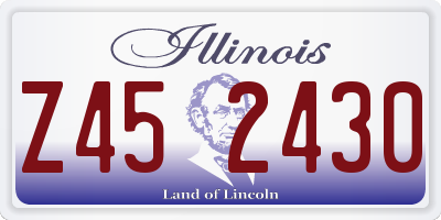 IL license plate Z452430