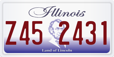IL license plate Z452431