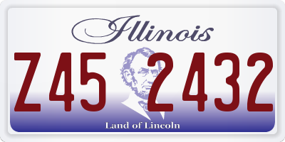 IL license plate Z452432
