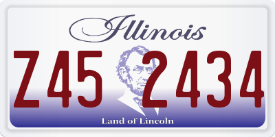 IL license plate Z452434