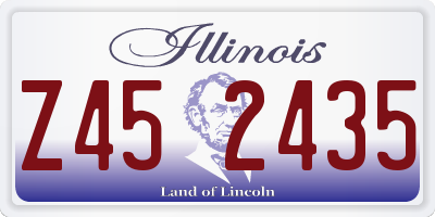 IL license plate Z452435