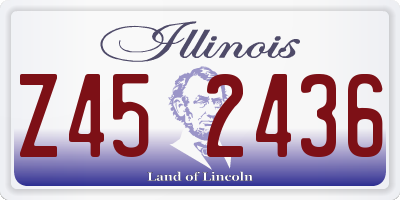 IL license plate Z452436