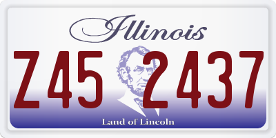 IL license plate Z452437