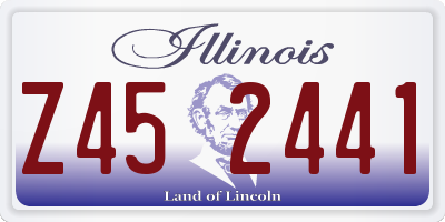 IL license plate Z452441