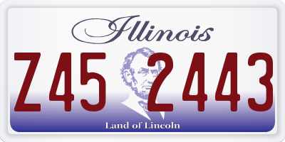 IL license plate Z452443