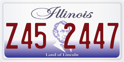 IL license plate Z452447