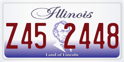 IL license plate Z452448