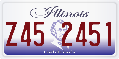 IL license plate Z452451