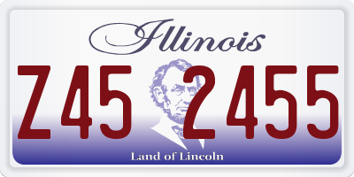 IL license plate Z452455