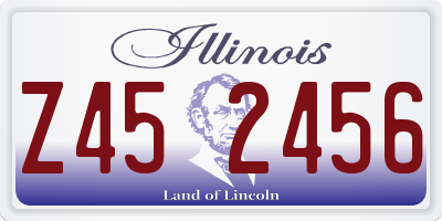IL license plate Z452456