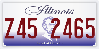 IL license plate Z452465