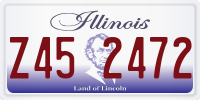 IL license plate Z452472