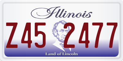 IL license plate Z452477