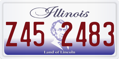 IL license plate Z452483