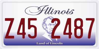 IL license plate Z452487