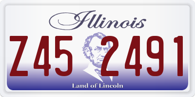 IL license plate Z452491