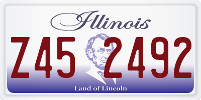 IL license plate Z452492
