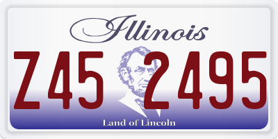IL license plate Z452495