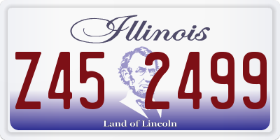 IL license plate Z452499