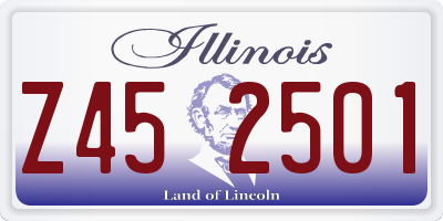IL license plate Z452501