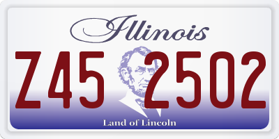 IL license plate Z452502
