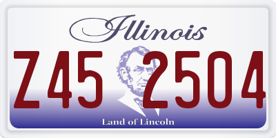 IL license plate Z452504