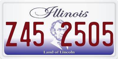 IL license plate Z452505
