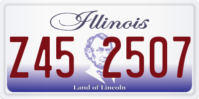 IL license plate Z452507