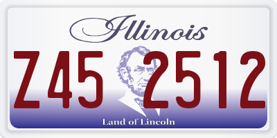 IL license plate Z452512