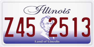 IL license plate Z452513