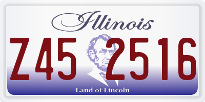 IL license plate Z452516
