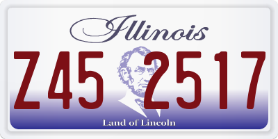 IL license plate Z452517