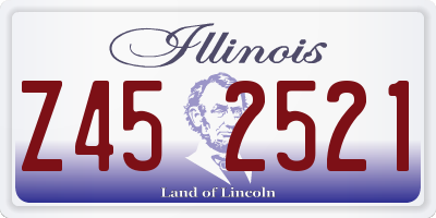 IL license plate Z452521