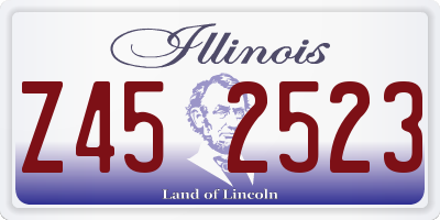 IL license plate Z452523