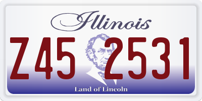 IL license plate Z452531