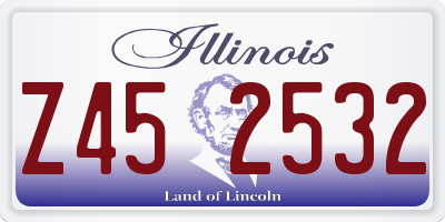 IL license plate Z452532