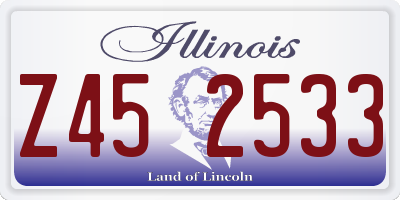 IL license plate Z452533