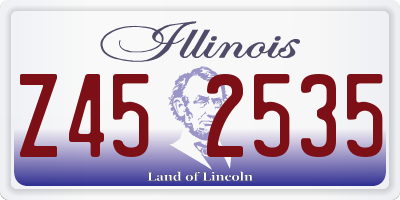 IL license plate Z452535