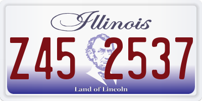 IL license plate Z452537